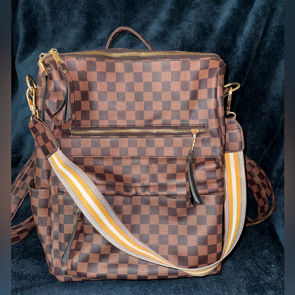 Checkered Backpack